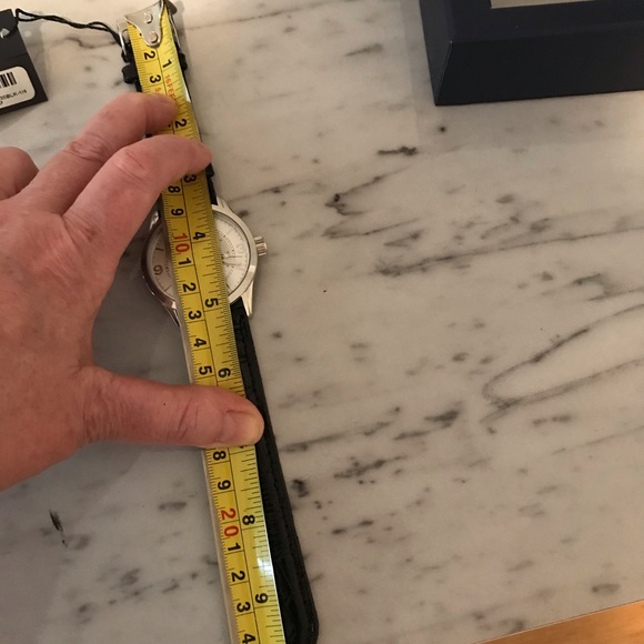 New Tommy Hilfiger Black Leather and Stainless Steel Watch with Date - Picture 7 of 8